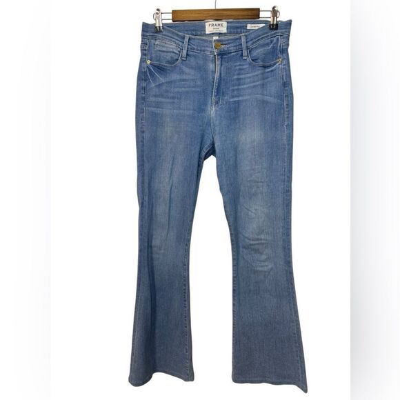 Frame Le High Flare in Sunnyspot - Picture 3 of 8